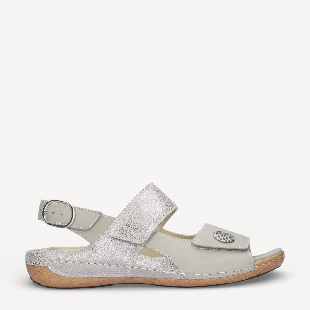 DAMES OPEN SCHOENEN-Grijs suède