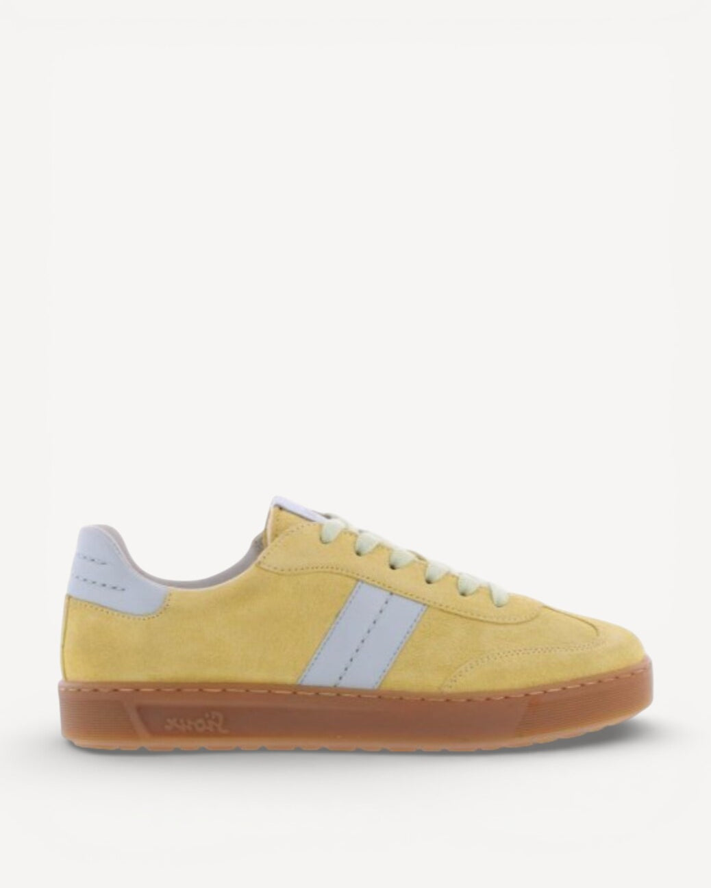 DAMES SPORTIEVE VETERSCHO-Geel suède/nubuck