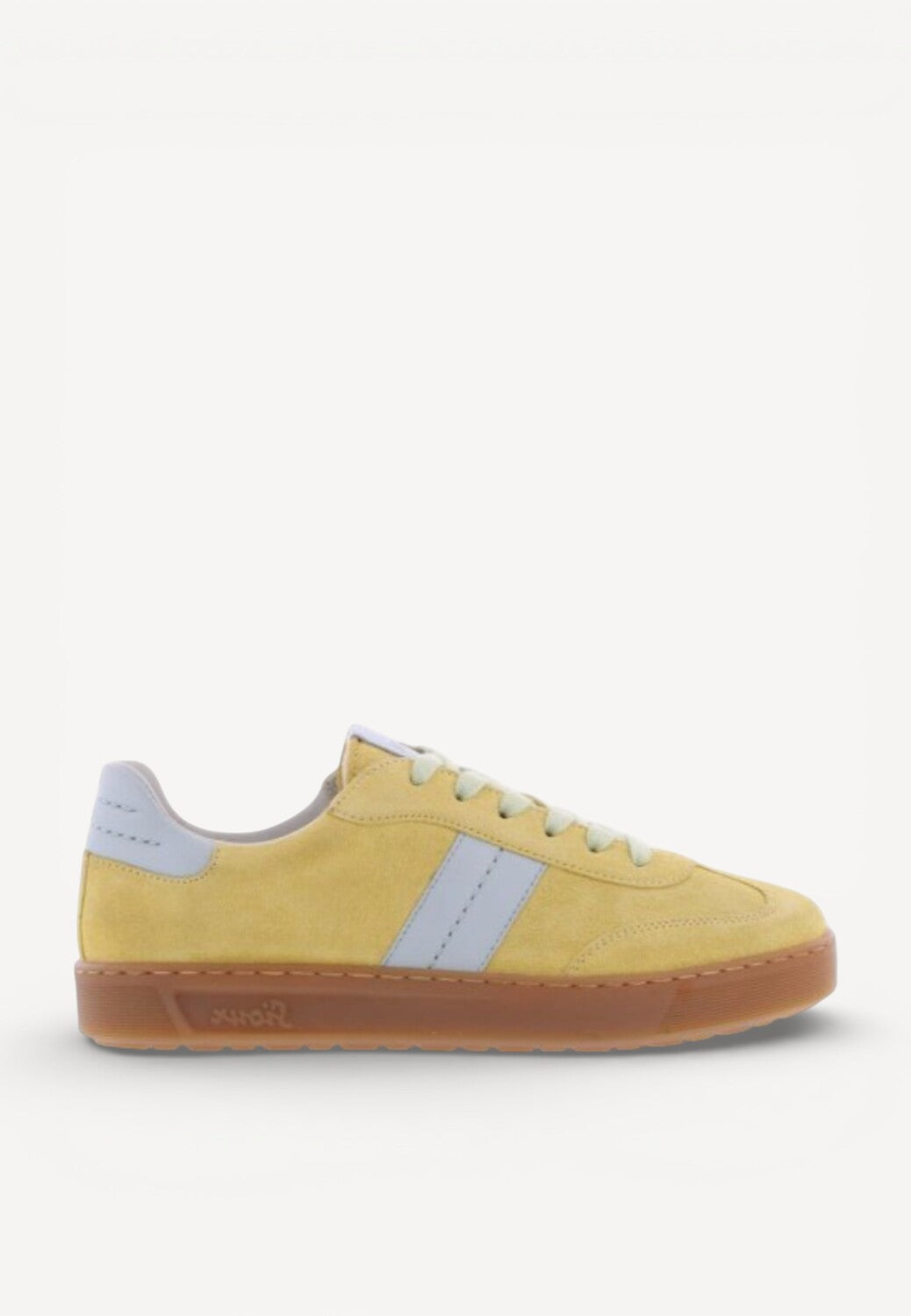 DAMES SPORTIEVE VETERSCHO-Geel suède/nubuck