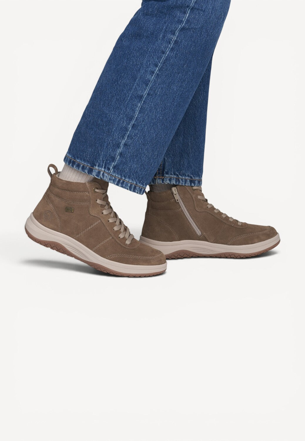 DAMES SPORTIEVE VETERSCHO-Beige suède/nubuck