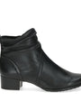 DAMES BOOTS+KORT LAARS-Zwart leer
