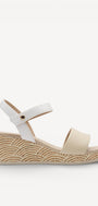 DAMES OPEN SCHOENEN-Beige suède/nubuck