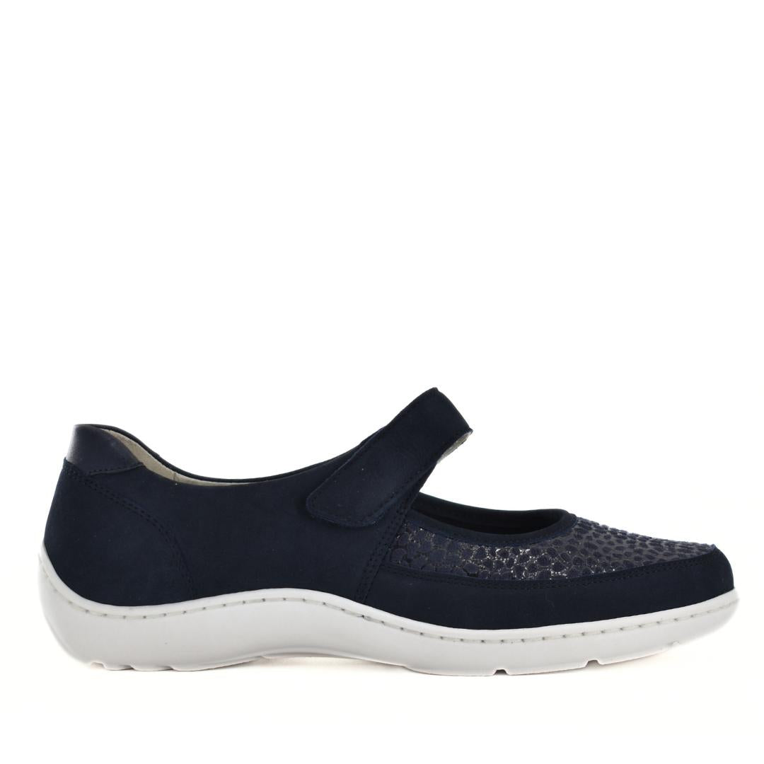 DAMES SPORTIEVE VETERSCHO-Blauw suède/nubuck