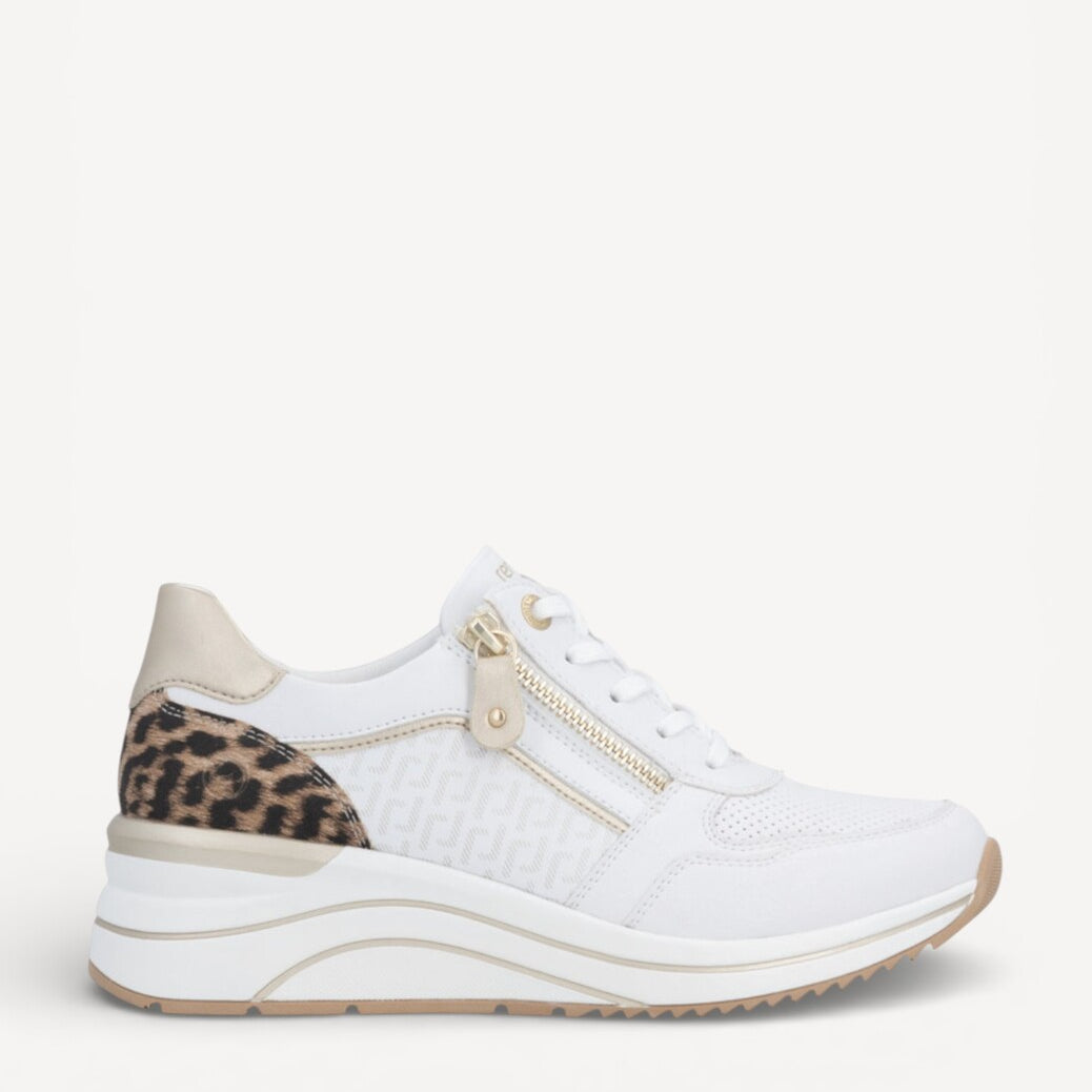 DAMES SPORTIEVE VETERSCHO-Wit leer