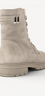 DAMES BOOTS+KORT LAARS-Beige suède/nubuck