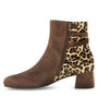 DAMES BOOTS+KORT LAARS-Bruin suède
