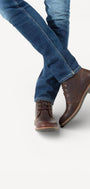 Heren boots-Bruin leer