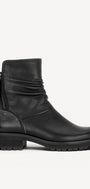 DAMES BOOTS+KORT LAARS-Zwart leer
