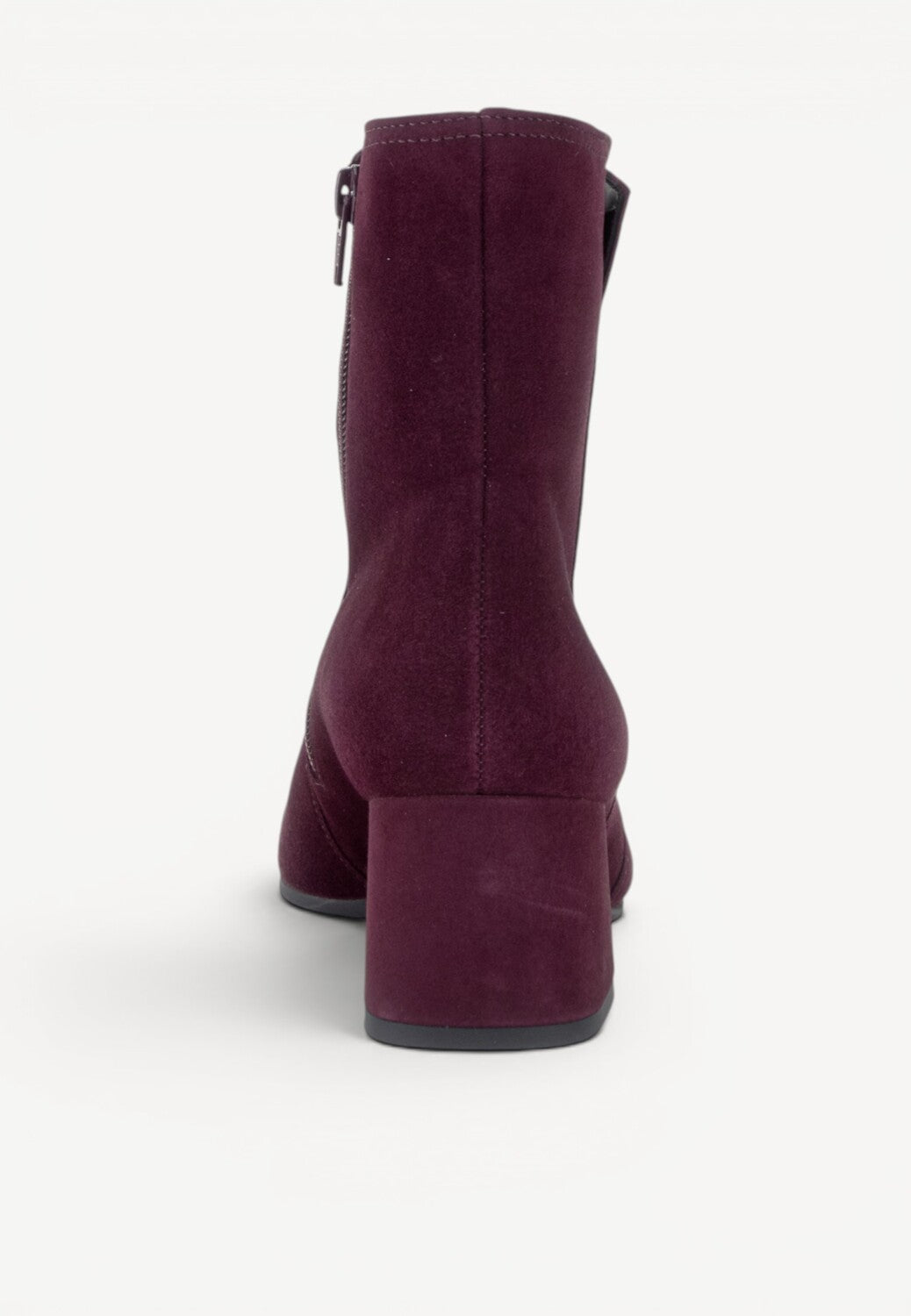 DAMES BOOTS+KORT LAARS-Rood suède/nubuck