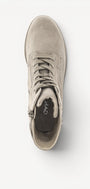 DAMES BOOTS+KORT LAARS-Beige suède/nubuck