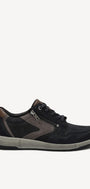 Heren veterschoenen-Blauw suède/nubuck