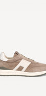 Heren veterschoenen-Beige combi kleur