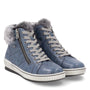 DAMES SPORTIEVE VETERSCHO-Blauw leer