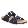 DAMES OPEN SCHOENEN-Blauw suède/nubuck