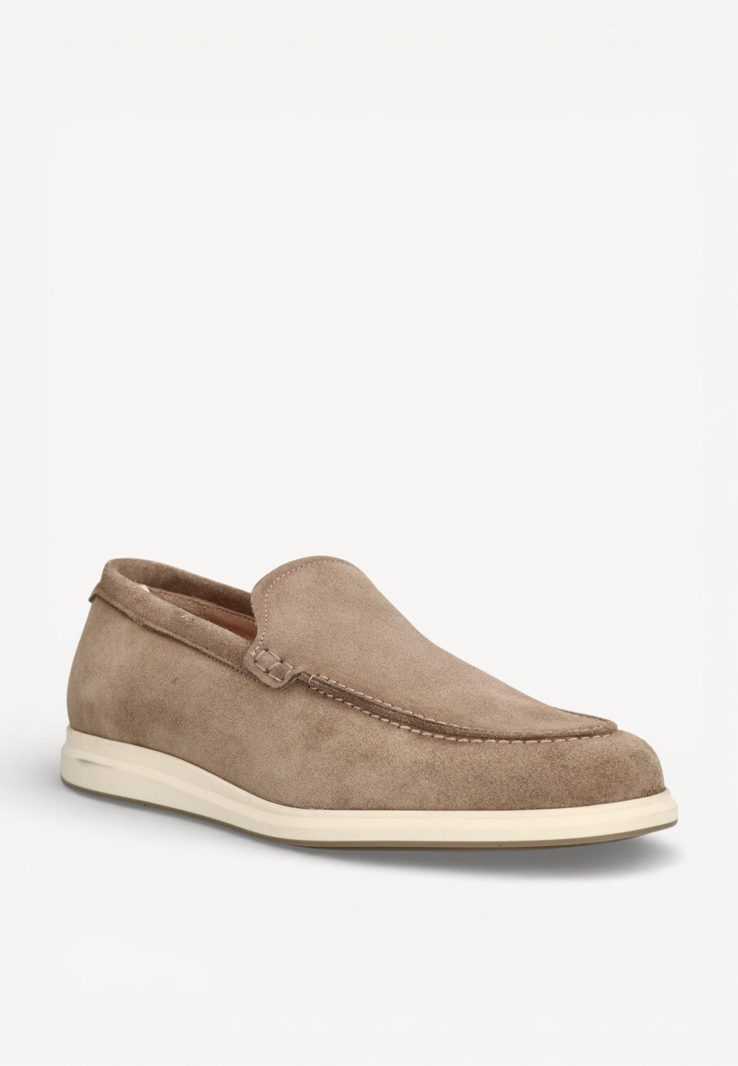 Heren instapper-Beige suède/nubuck