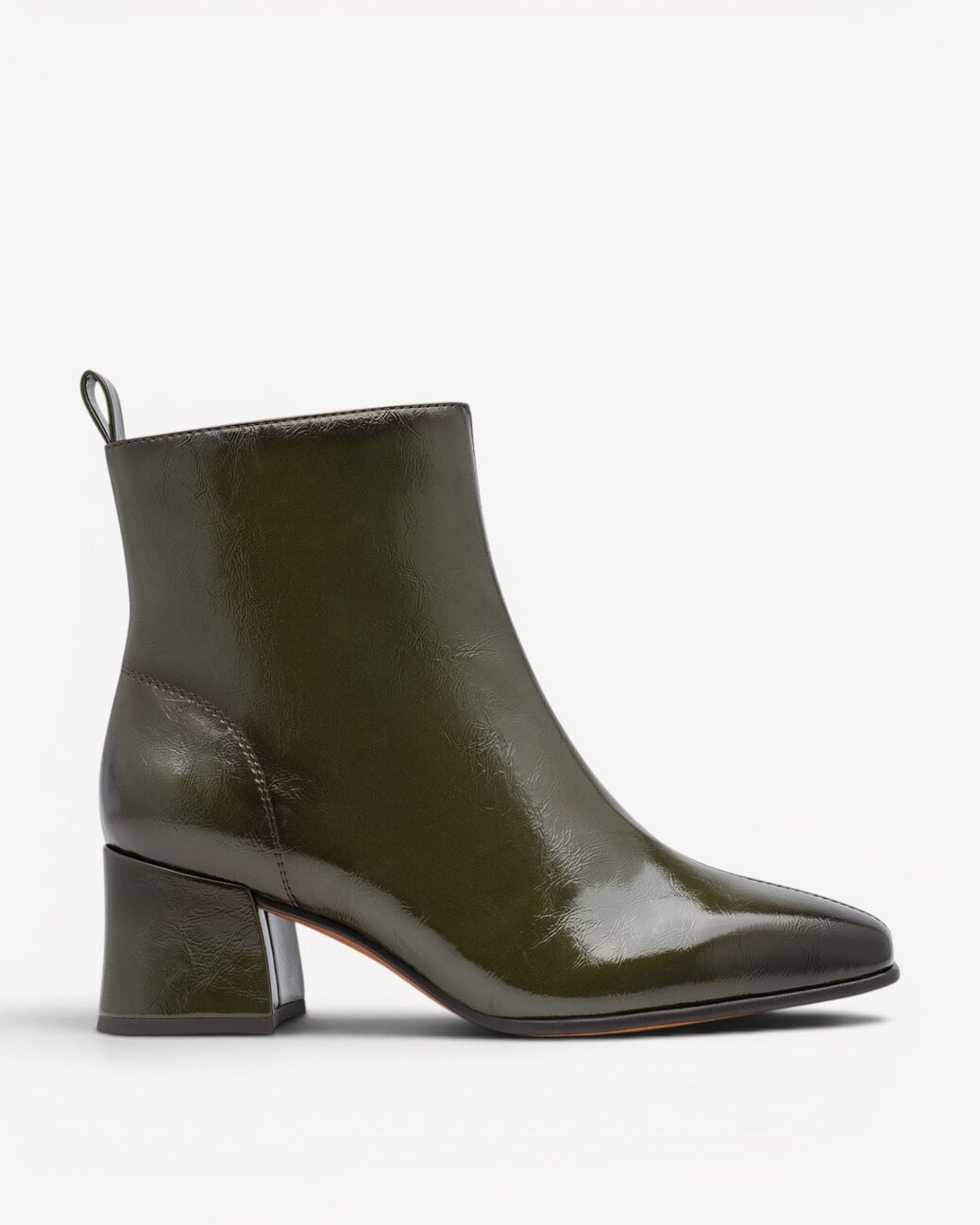 DAMES BOOTS+KORT LAARS-Groen lak