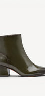 DAMES BOOTS+KORT LAARS-Groen lak