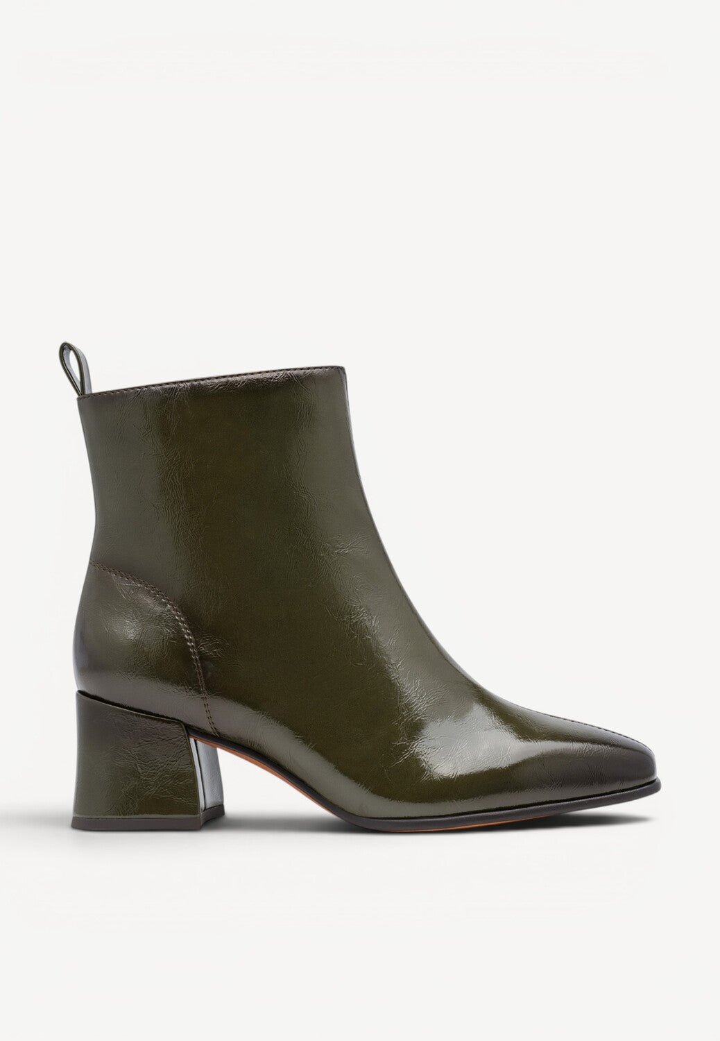 DAMES BOOTS+KORT LAARS-Groen lak