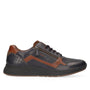 Heren veterschoenen-Blauw leer
