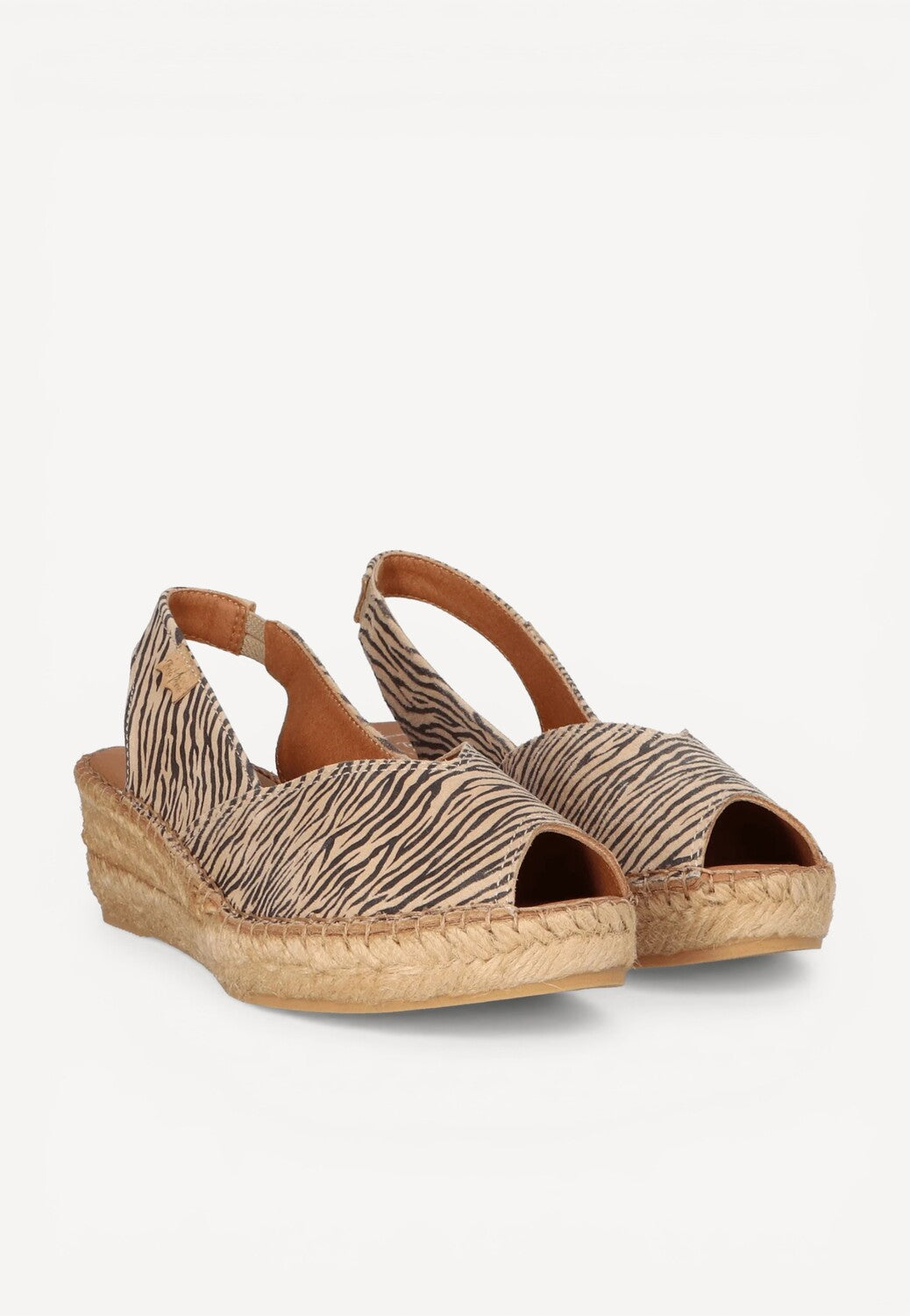 DAMES OPEN SCHOENEN-Beige combi kleur