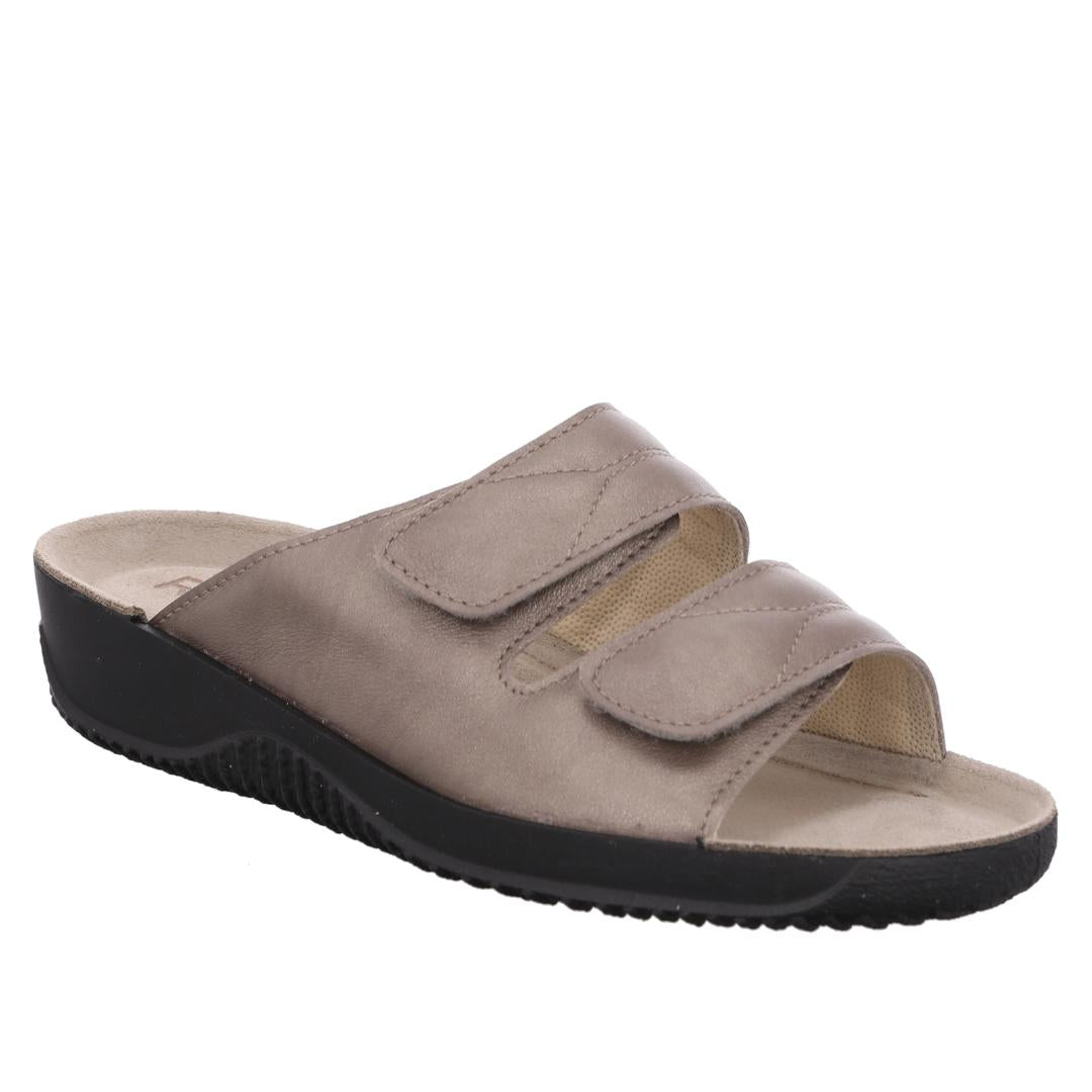 DAMES OPEN SCHOENEN-Brons leer