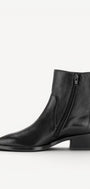 DAMES BOOTS+KORT LAARS-Zwart leer