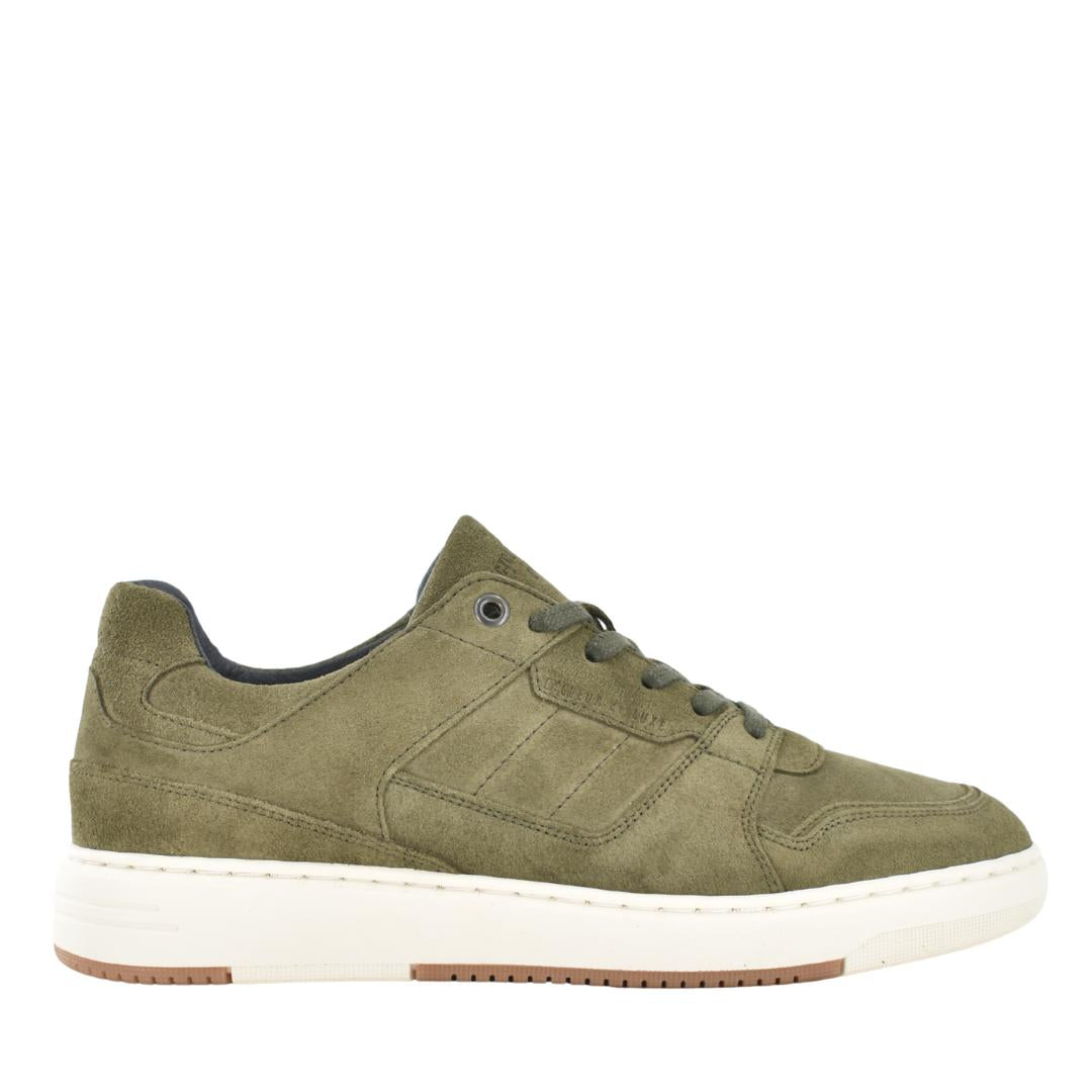 Heren veterschoenen-Groen suède/nubuck