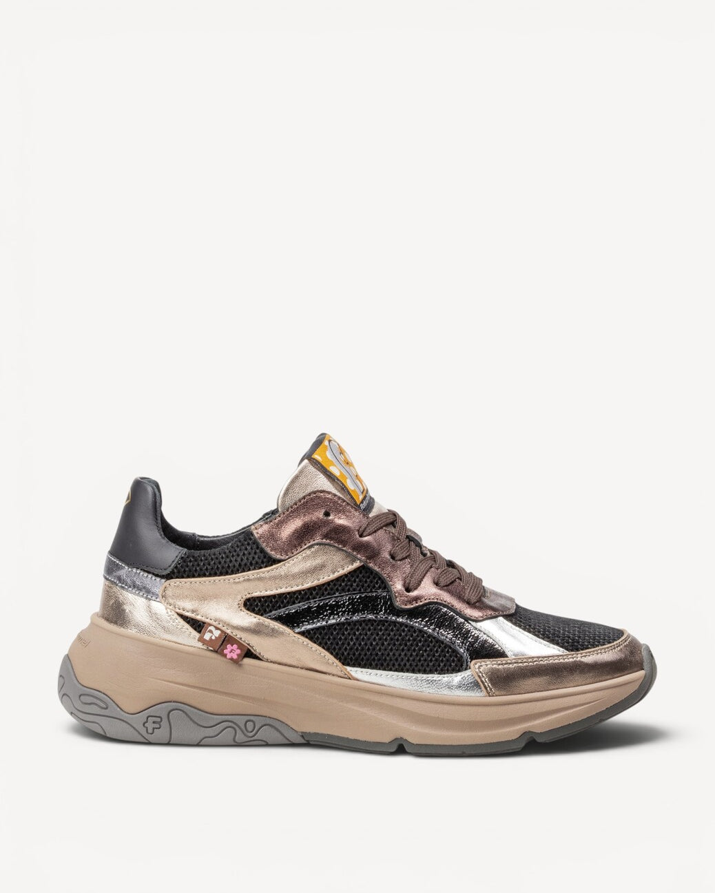 DAMES SPORTIEVE VETERSCHO-Brons combi kleur