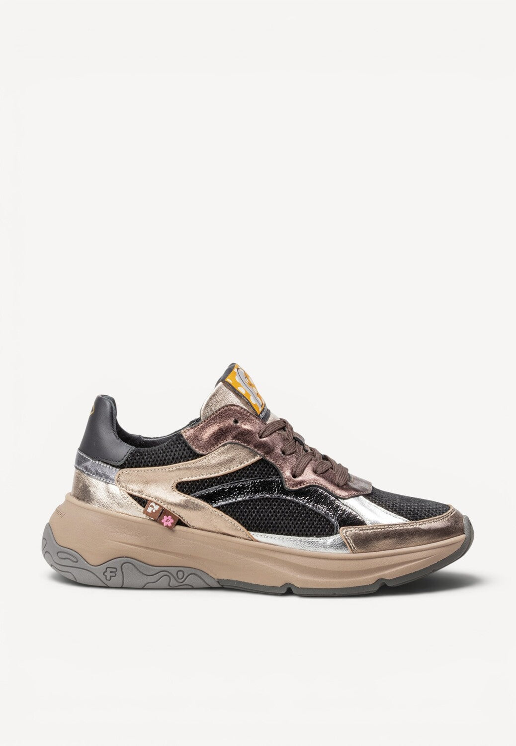 DAMES SPORTIEVE VETERSCHO-Brons combi kleur