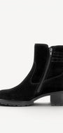 DAMES BOOTS+KORT LAARS-Zwart suède