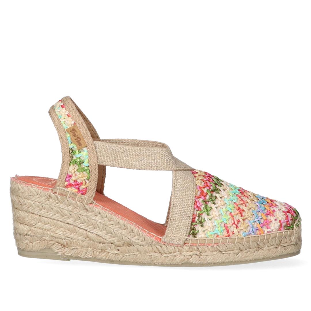 MUIL +SLINGBACK-Rood combi kleur