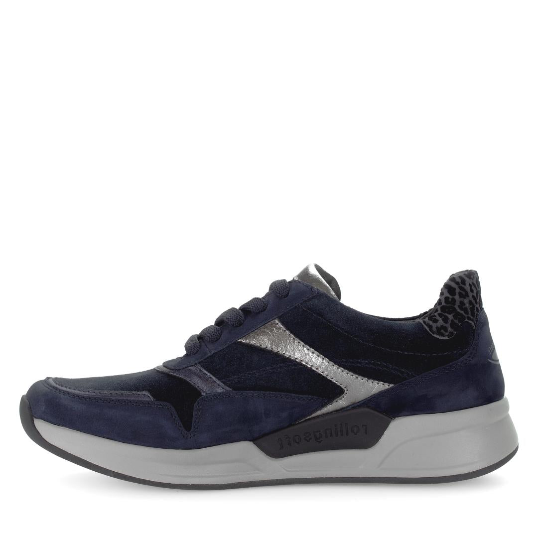 DAMES SPORTIEVE VETERSCHO-Blauw leer
