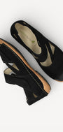 DAMES OPEN SCHOENEN-Zwart suède