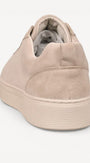 Heren veterschoenen-Beige suède/nubuck