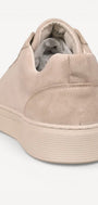 Heren veterschoenen-Beige suède/nubuck