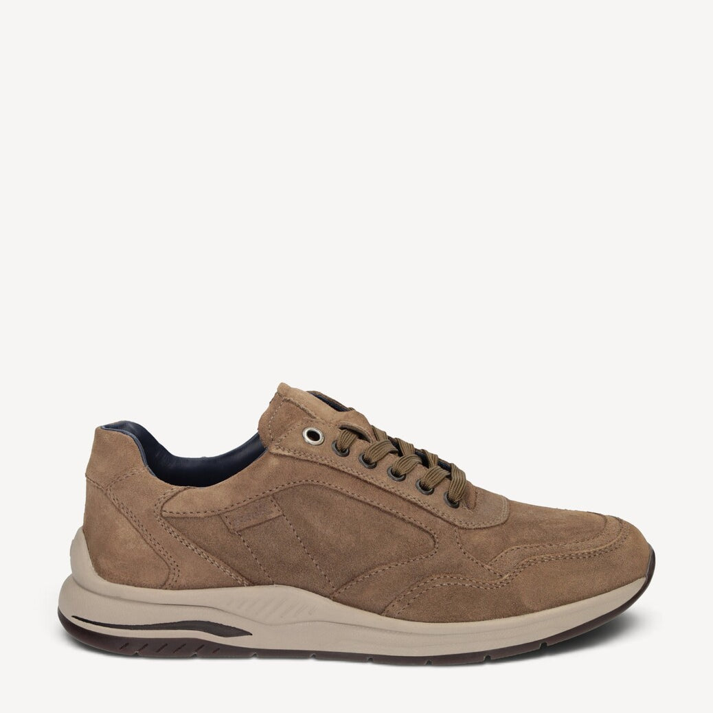 Heren veterschoenen-Bruin suède