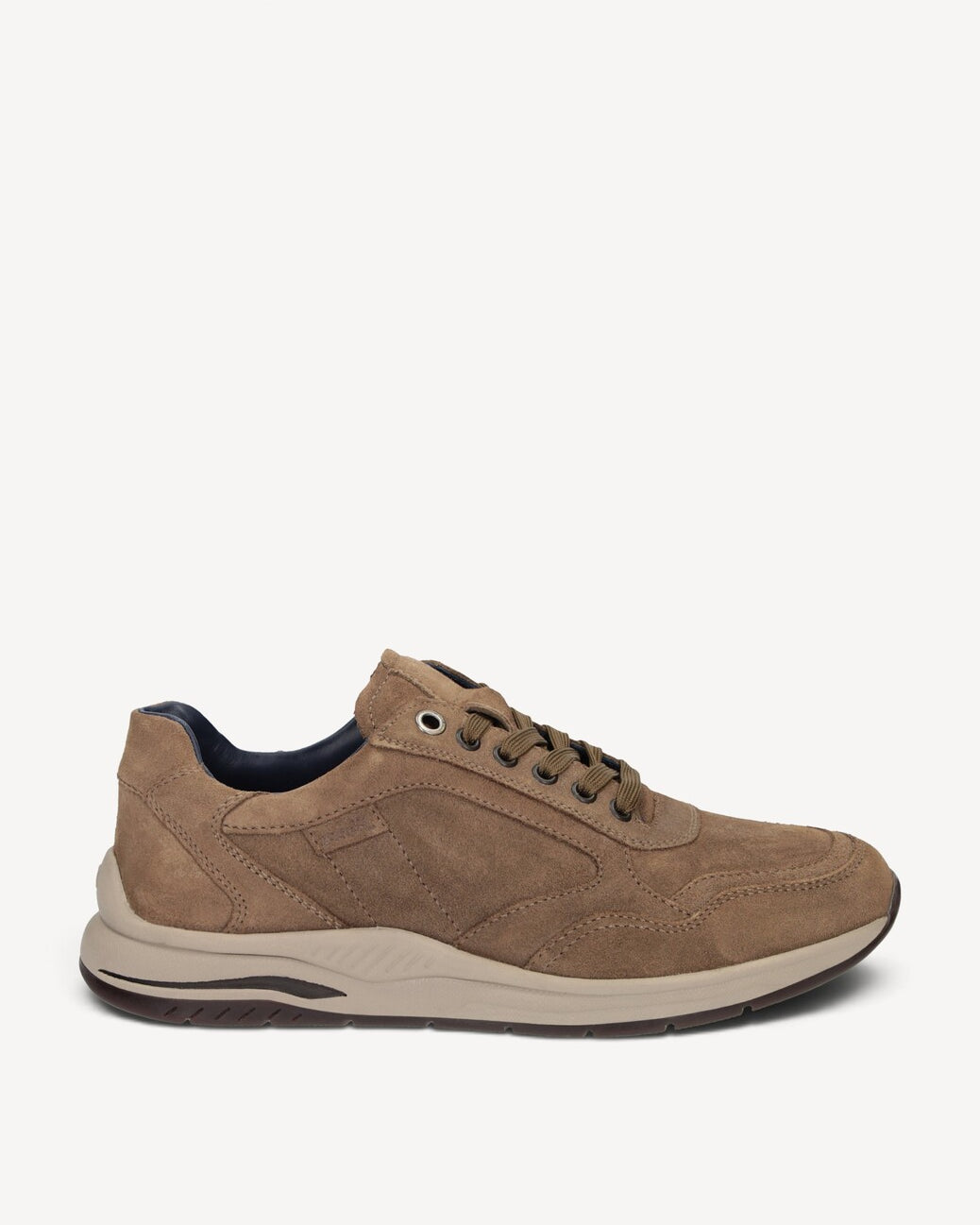 Heren veterschoenen-Bruin suède
