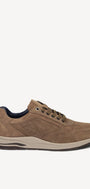 Heren veterschoenen-Bruin suède