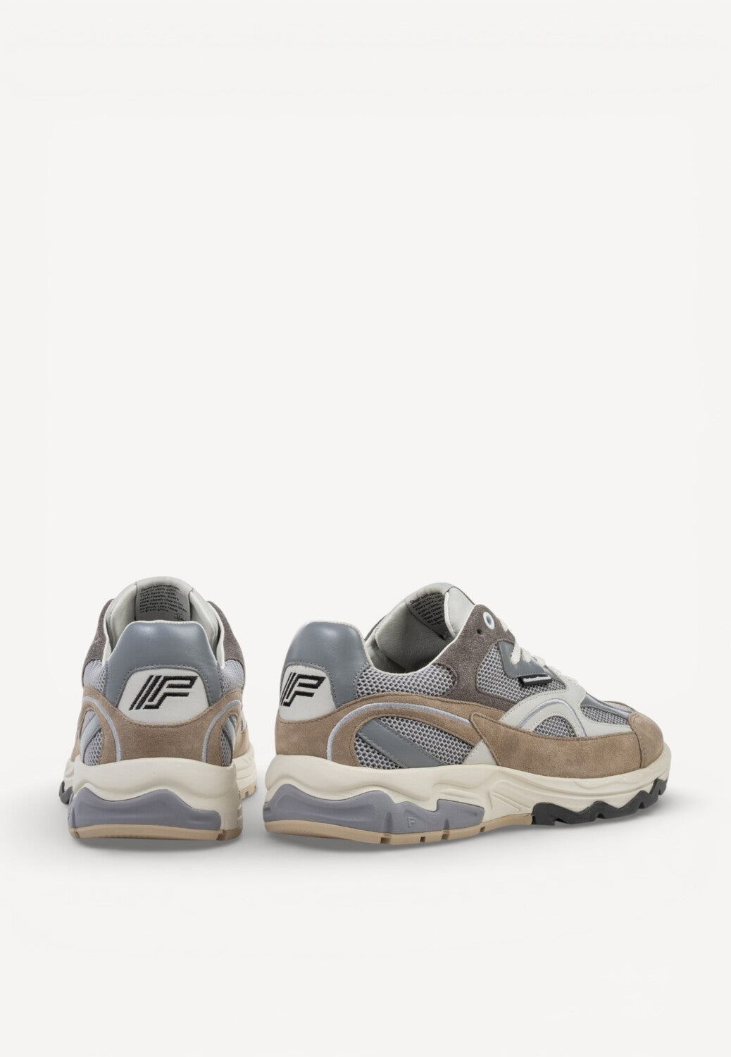 Heren veterschoenen-Bruin combi kleur