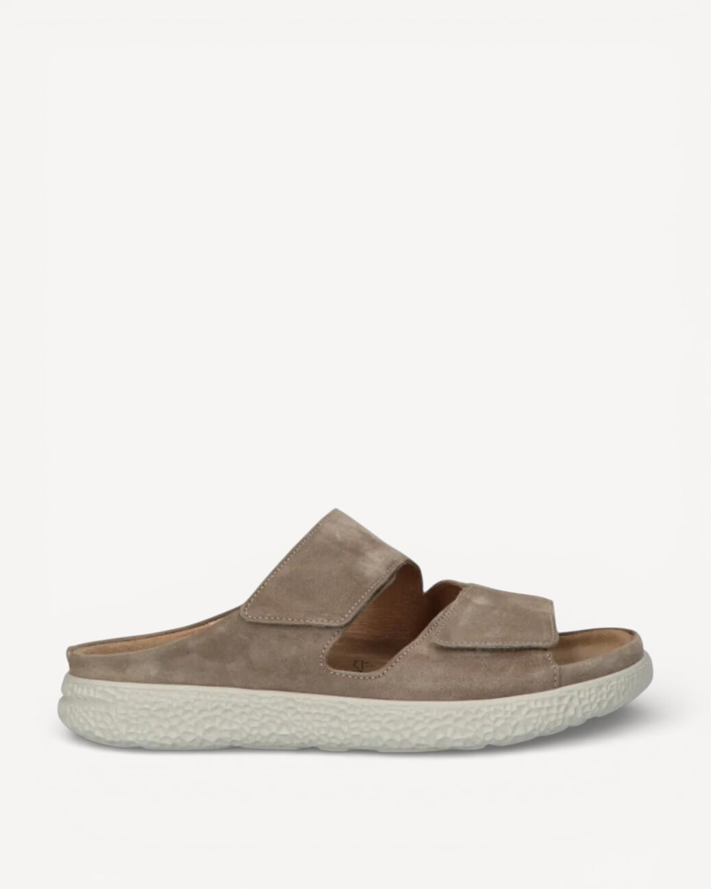 DAMES OPEN SCHOENEN-Beige suède/nubuck