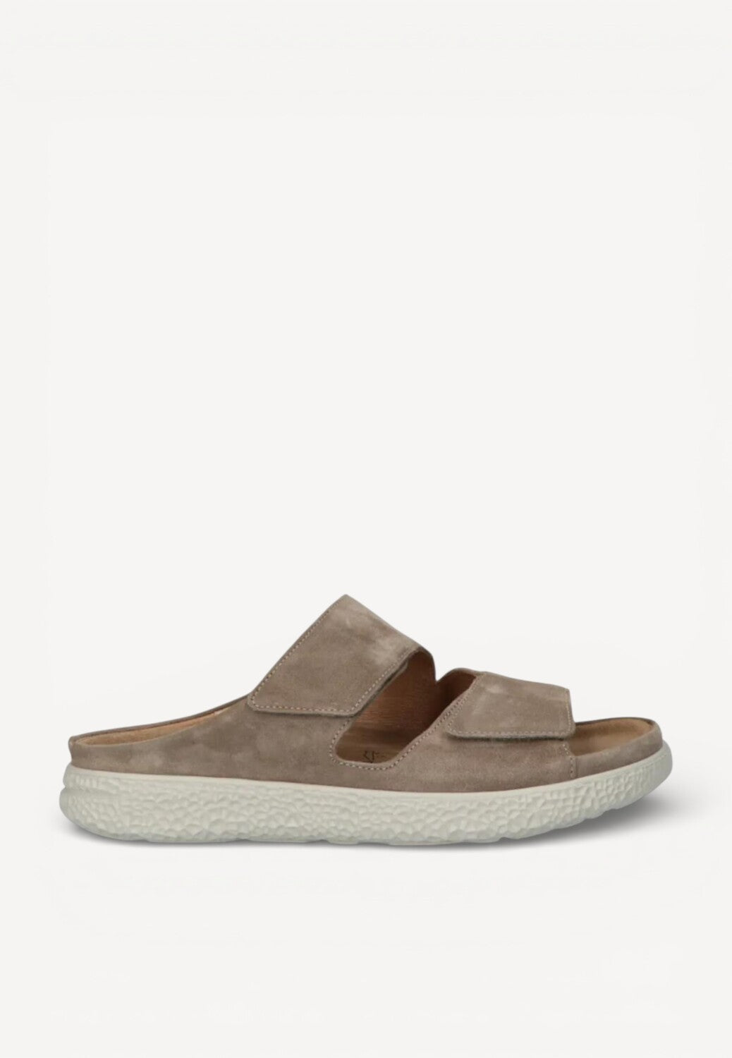 DAMES OPEN SCHOENEN-Beige suède/nubuck