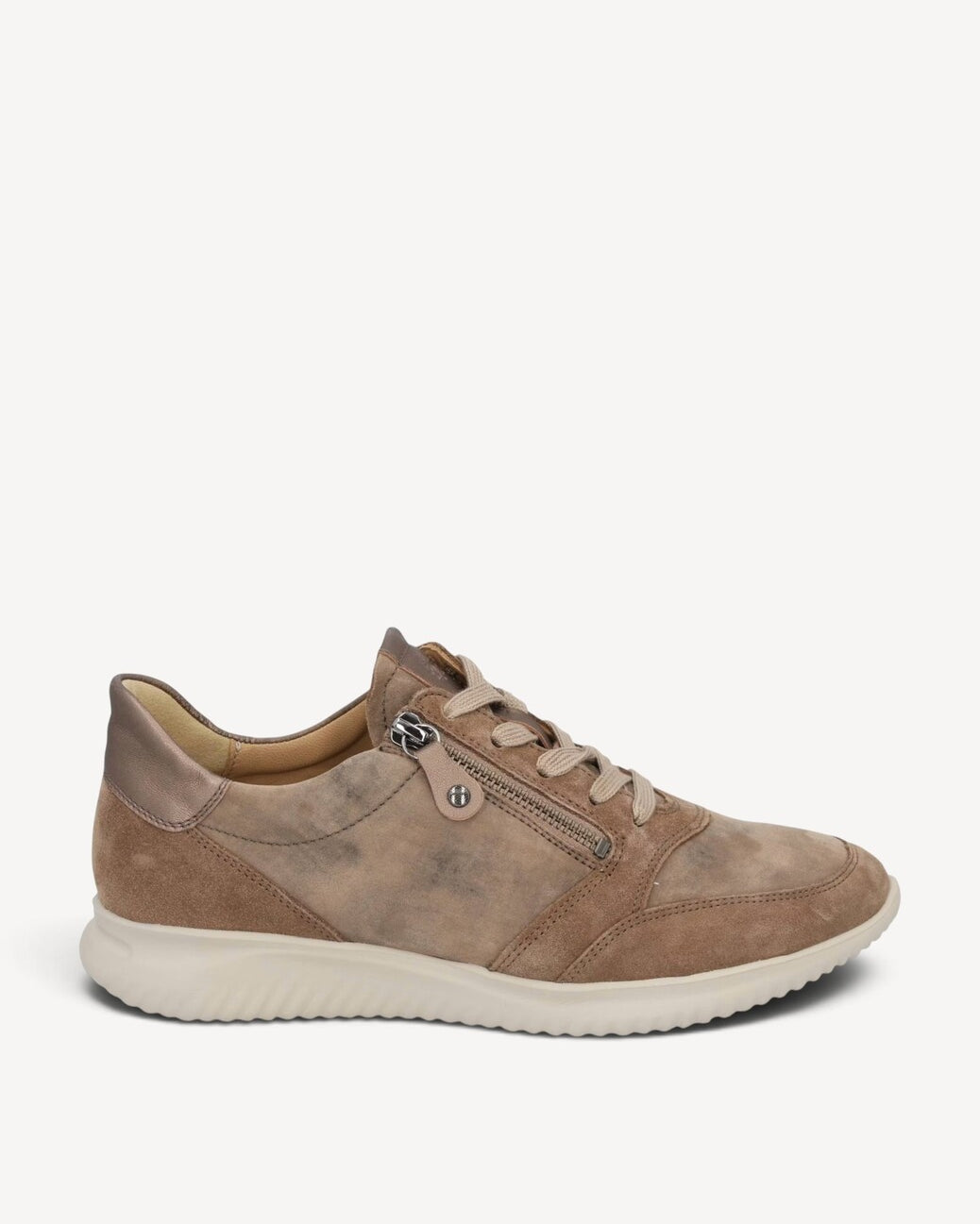 DAMES SPORTIEVE VETERSCHO-Beige suède/nubuck