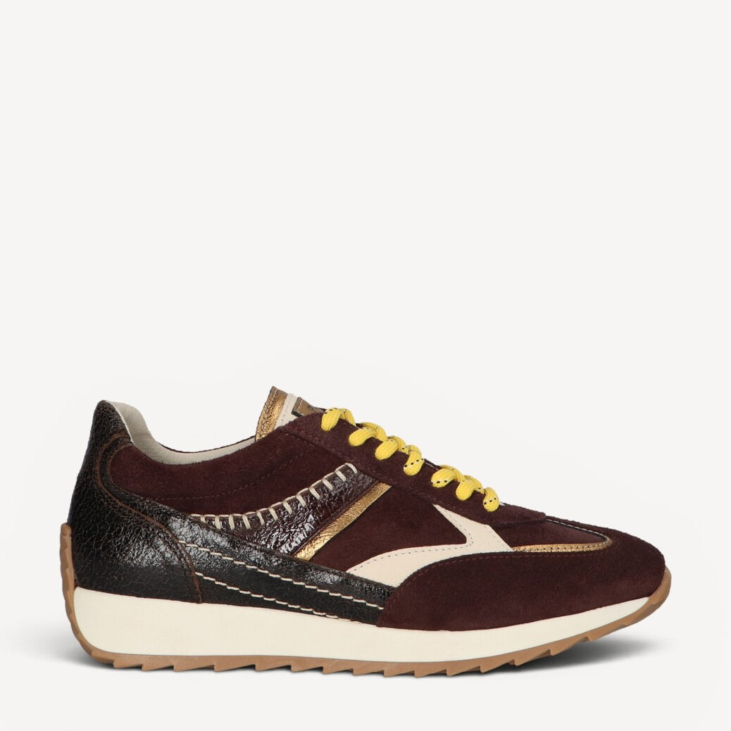 DAMES SPORTIEVE VETERSCHO-Bruin combi kleur