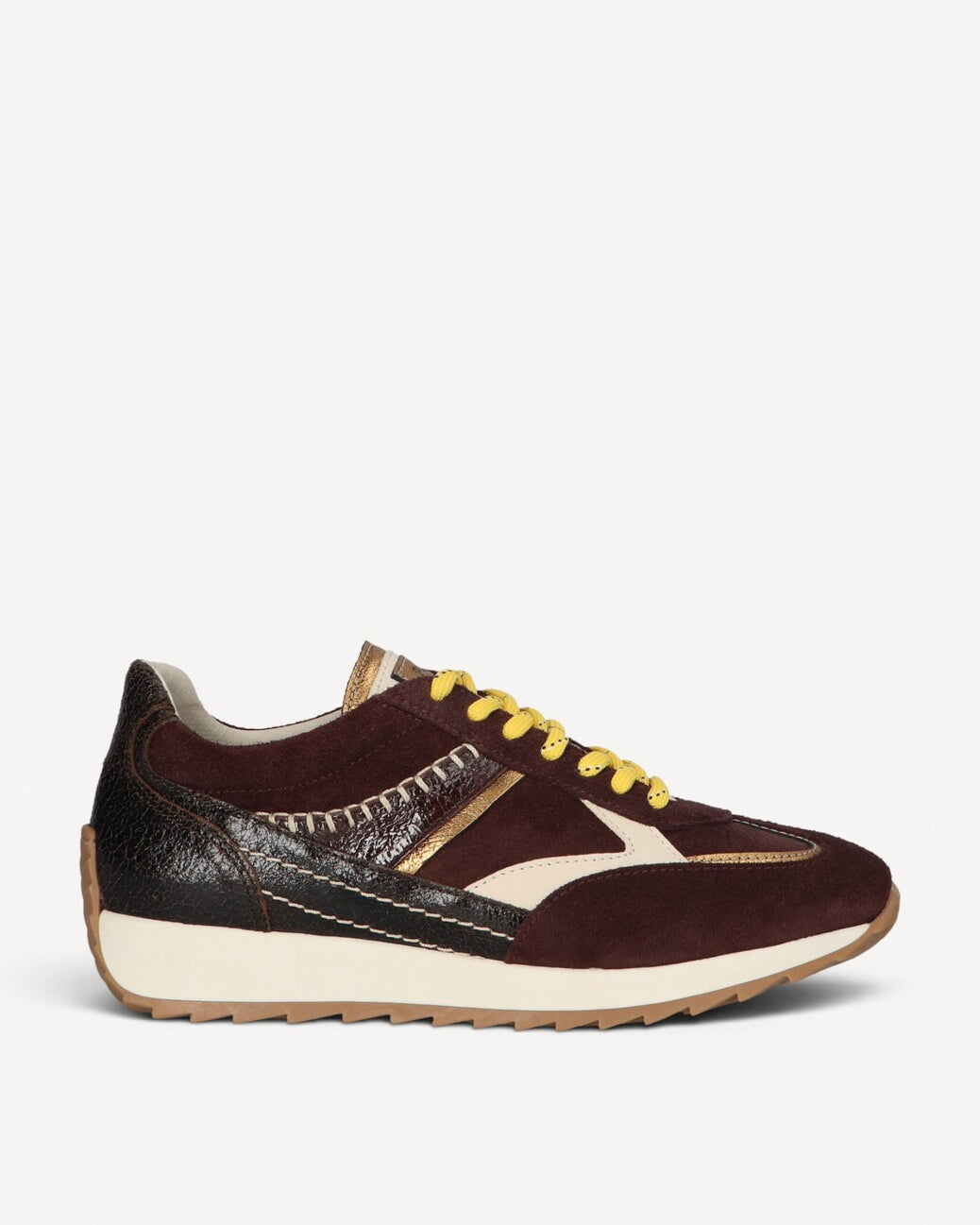 DAMES SPORTIEVE VETERSCHO-Bruin combi kleur
