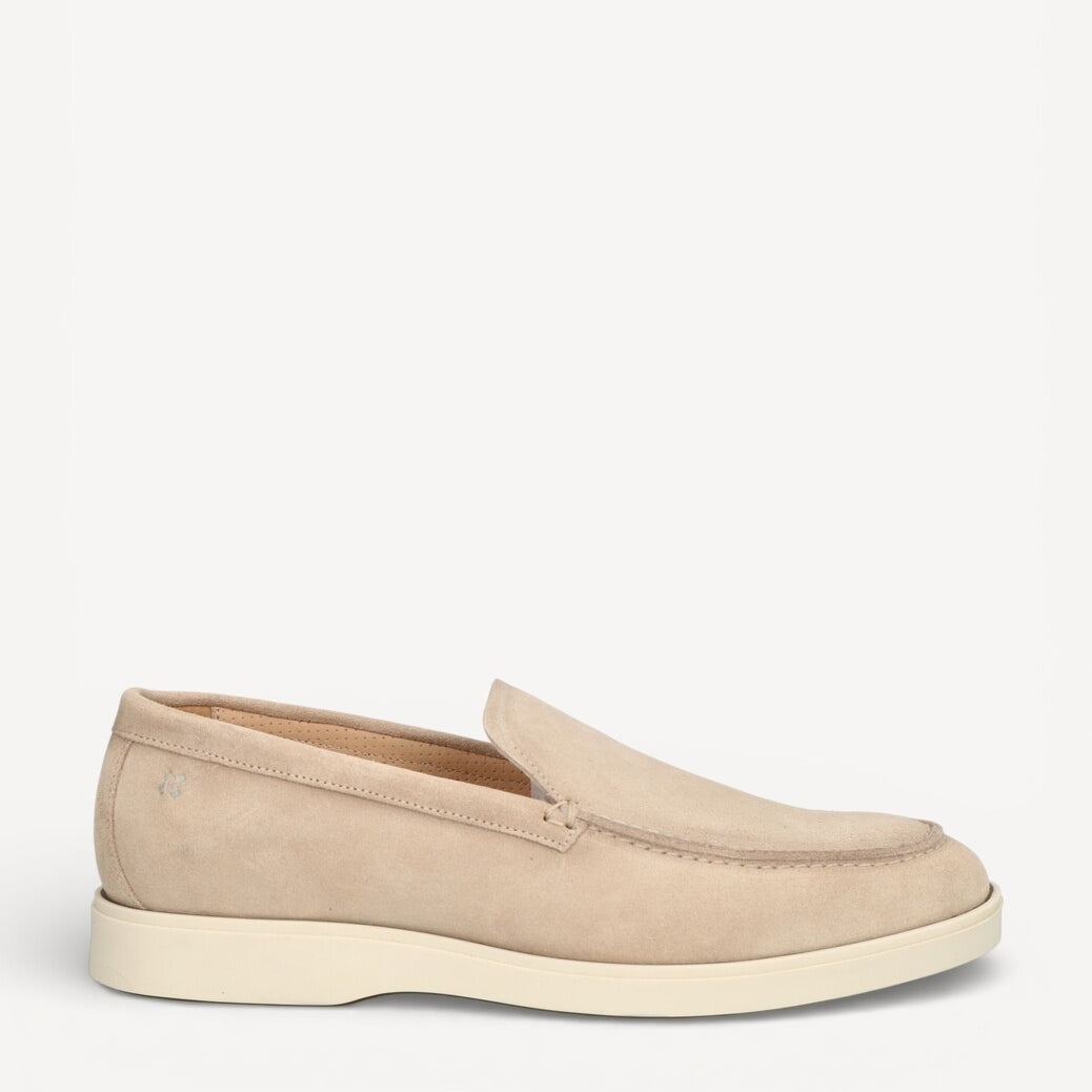 Heren instapper-Beige suède/nubuck