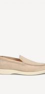 Heren instapper-Beige suède/nubuck