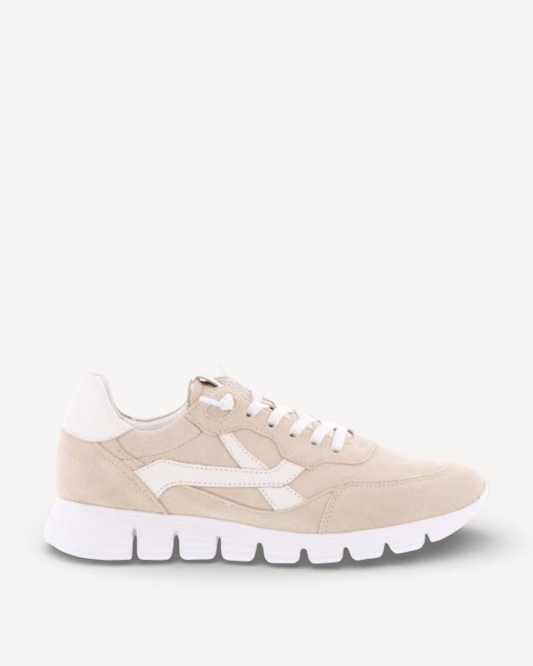DAMES SPORTIEVE VETERSCHO-Beige suède/nubuck
