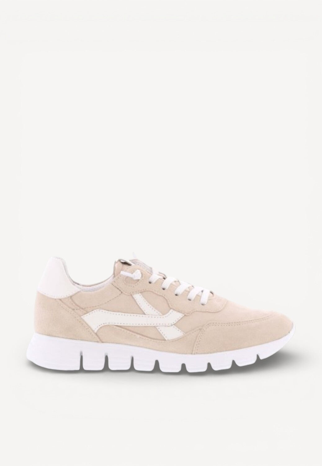 DAMES SPORTIEVE VETERSCHO-Beige suède/nubuck