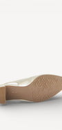 MUIL +SLINGBACK-Goud leer