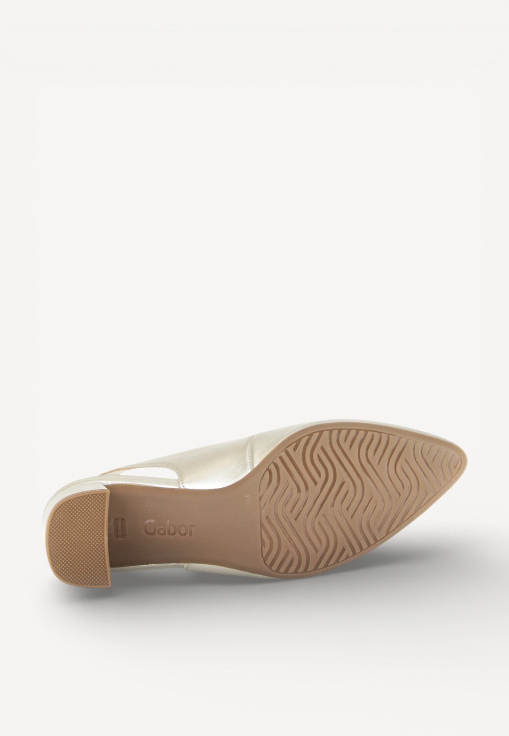 MUIL +SLINGBACK-Goud leer